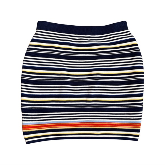 Lands End striped stretchy skirt - Picture 2 of 5